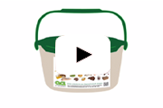Learn how to use the kitchen pail to reduce waste